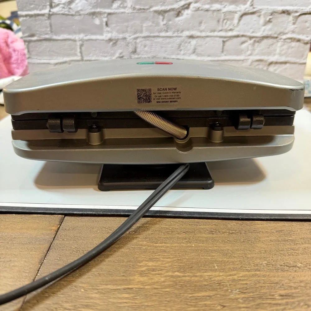 Cuisinart Sandwich Grill WM-SW2N1 Silver 2-Slice Non-Stick Toaster Press Works